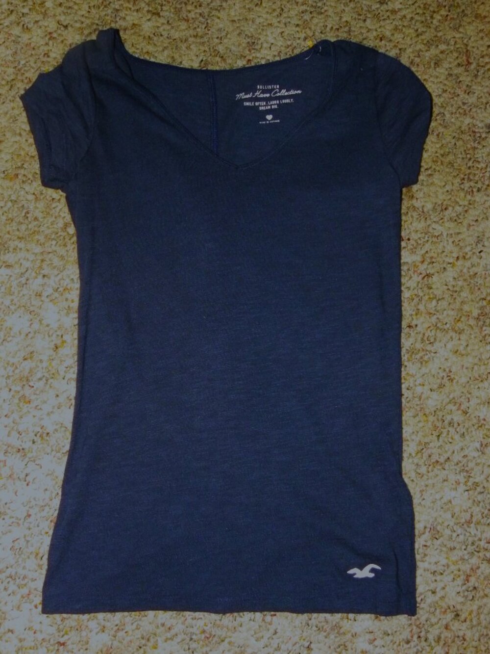 Women Size X-Small - Navy Shit/Top by Hollister